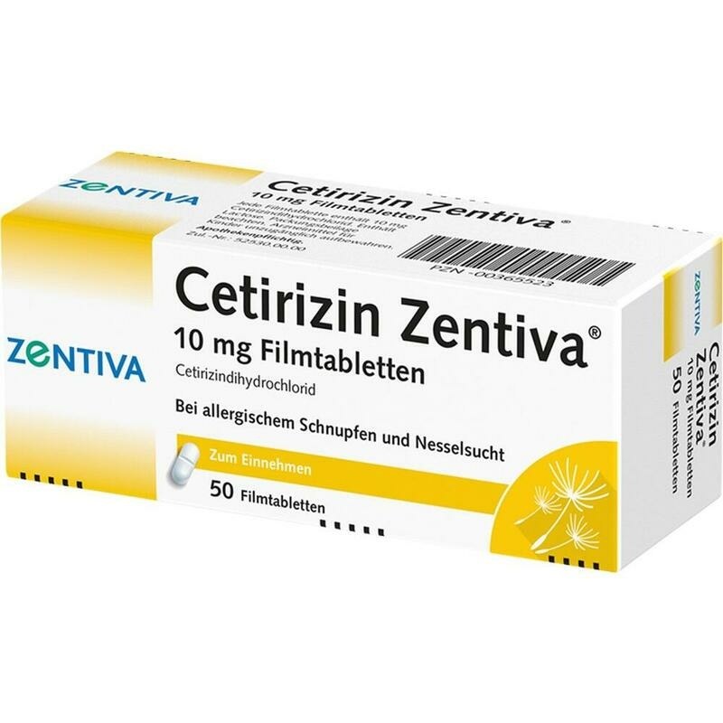 CETIRIZIN Zentiva 10 mg Filmtabletten