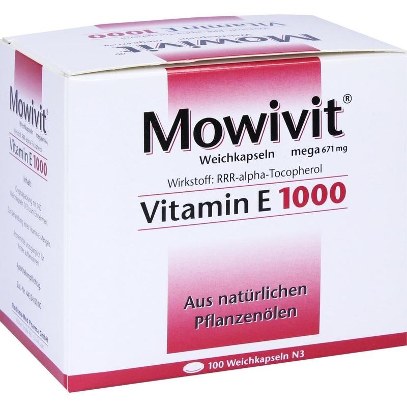 MOWIVIT Vitamin E 1000 Kapseln