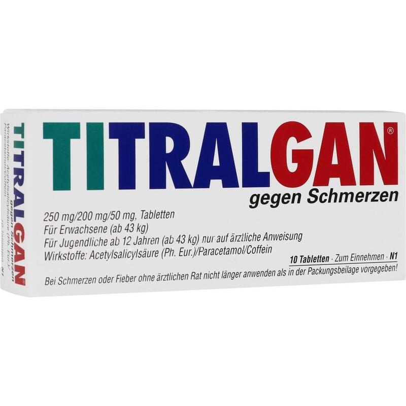 TITRALGAN Tabletten gegen Schmerzen