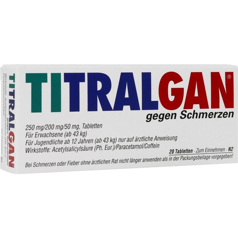 TITRALGAN Tabletten gegen Schmerzen