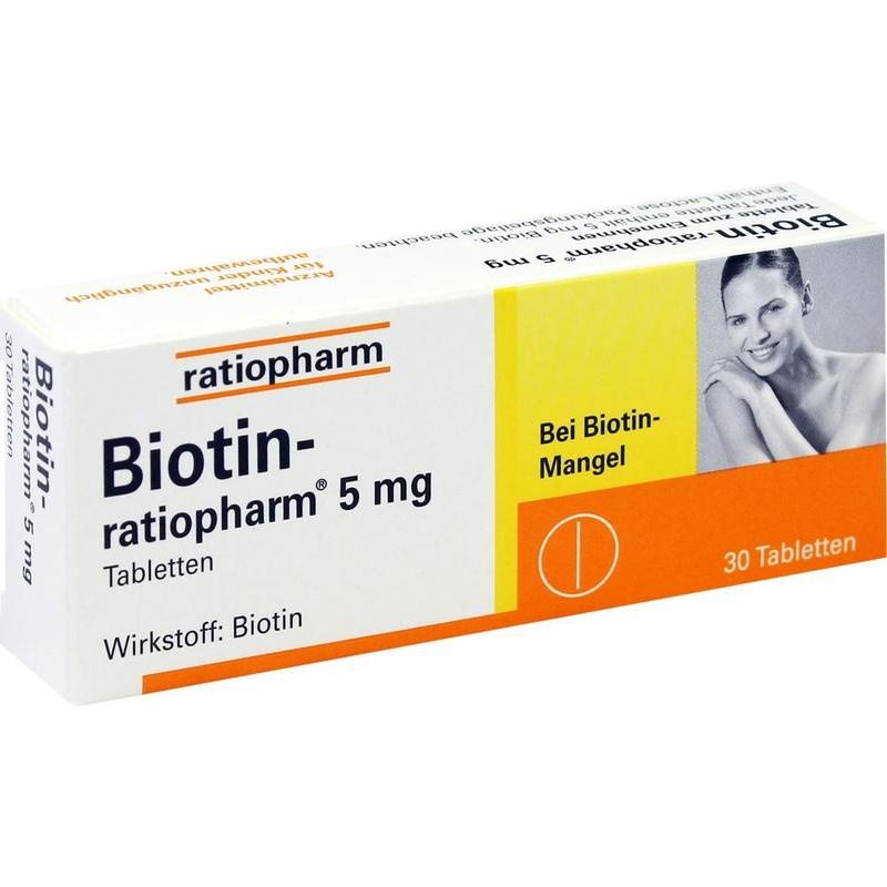 BIOTIN-RATIOPHARM 5 mg Tabletten
