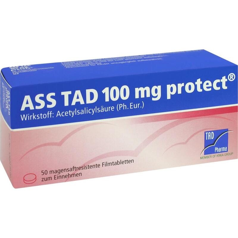 ASS TAD 100 mg protect magensaftres.Filmtabletten