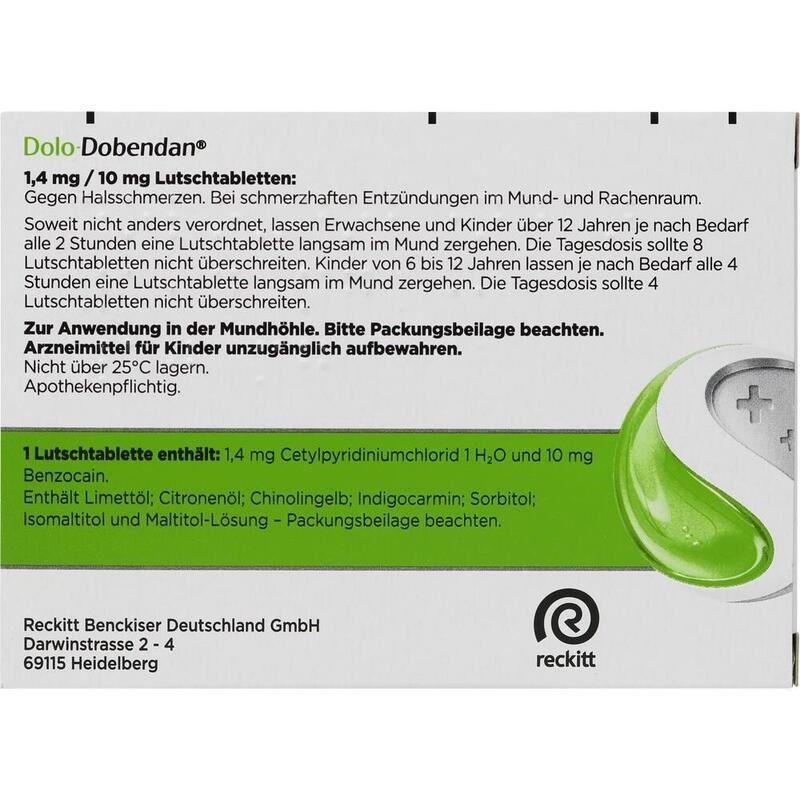 DOLO-DOBENDAN 1,4 mg/10 mg Lutschtabletten
