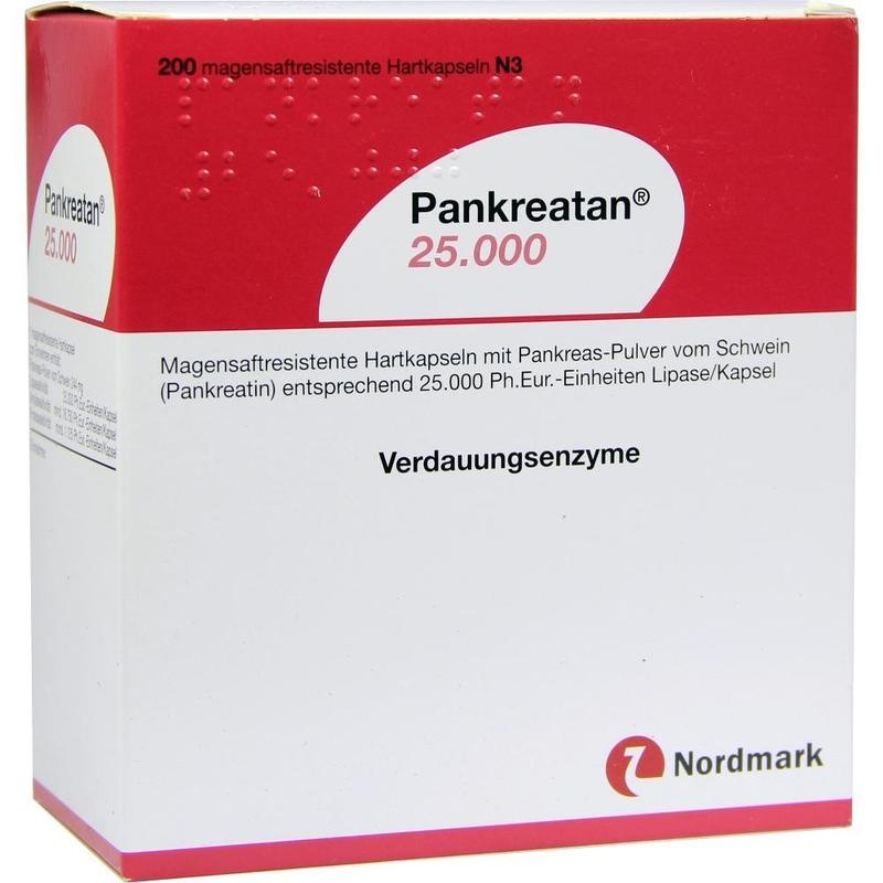 PANKREATAN 25.000 magensaftresistente Hartkapseln