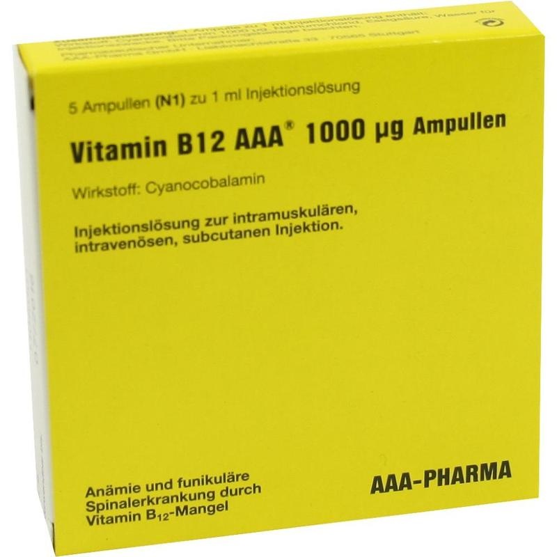 VITAMIN B12 AAA 1000 μg Ampullen Injektionslsg.