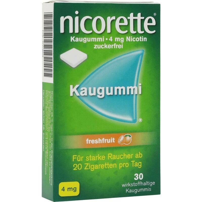 NICORETTE Kaugummi 4 mg freshfruit