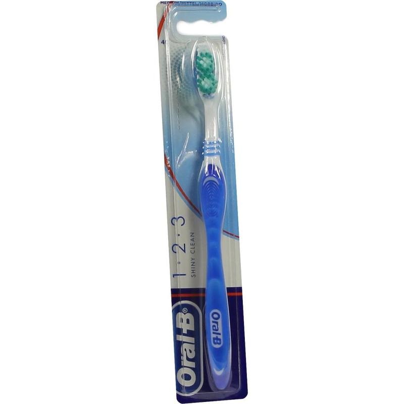 ORAL-B 1 2 3 Shiny Clean 40 mittel Zahnbürste