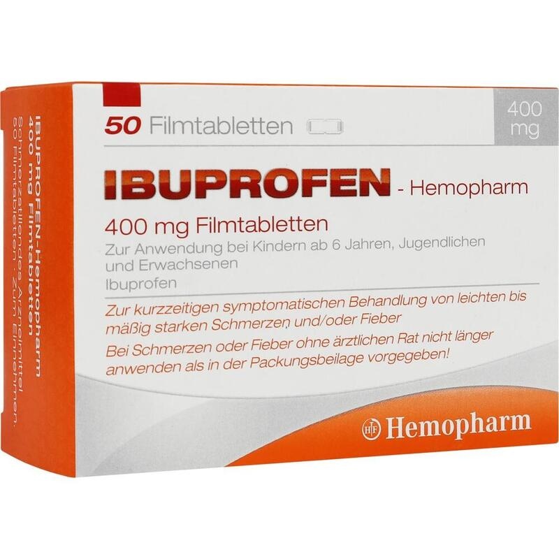 IBUPROFEN Hemopharm 400 mg Filmtabletten
