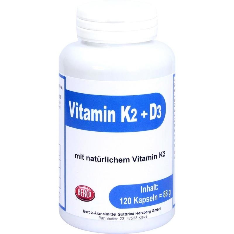 VITAMIN K2+D3 Berco Kapseln