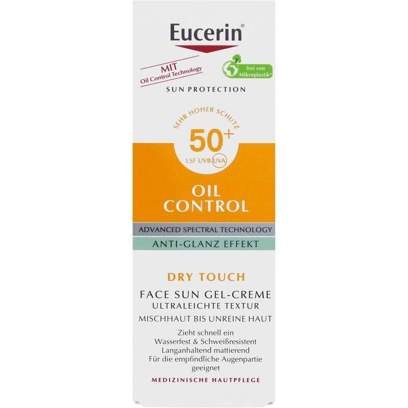 EUCERIN Sun Gel-Creme Oil Contr.Anti-Gl.Eff.LSF50+