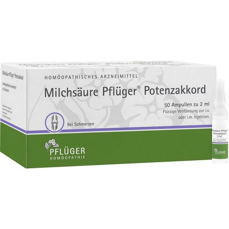 MILCHSÄURE Pflüger Potenzakkord Inj.-Lsg.Amp.