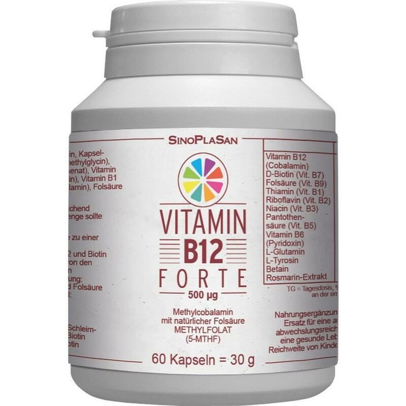 VITAMIN B12 FORTE 500 μg Methylcobalamin Kapseln