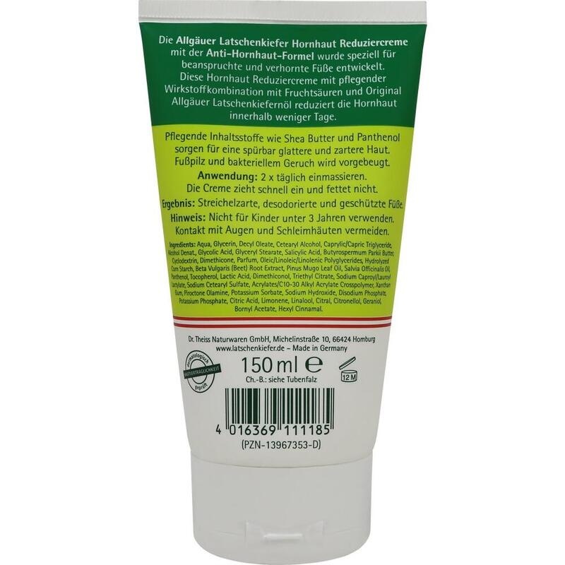 ALLGÄUER LATSCHENK. Hornhaut Reduziercreme