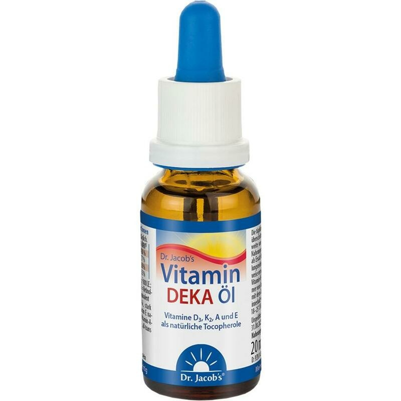 VITAMIN DEKA Öl D3+K2+A+E.Dr.Jacob's Tropf.z.Einn.