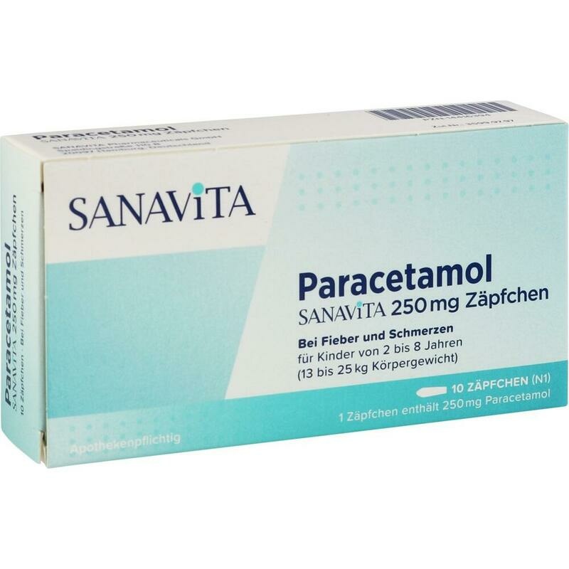 PARACETAMOL SANAViTA 250 mg Zäpfchen