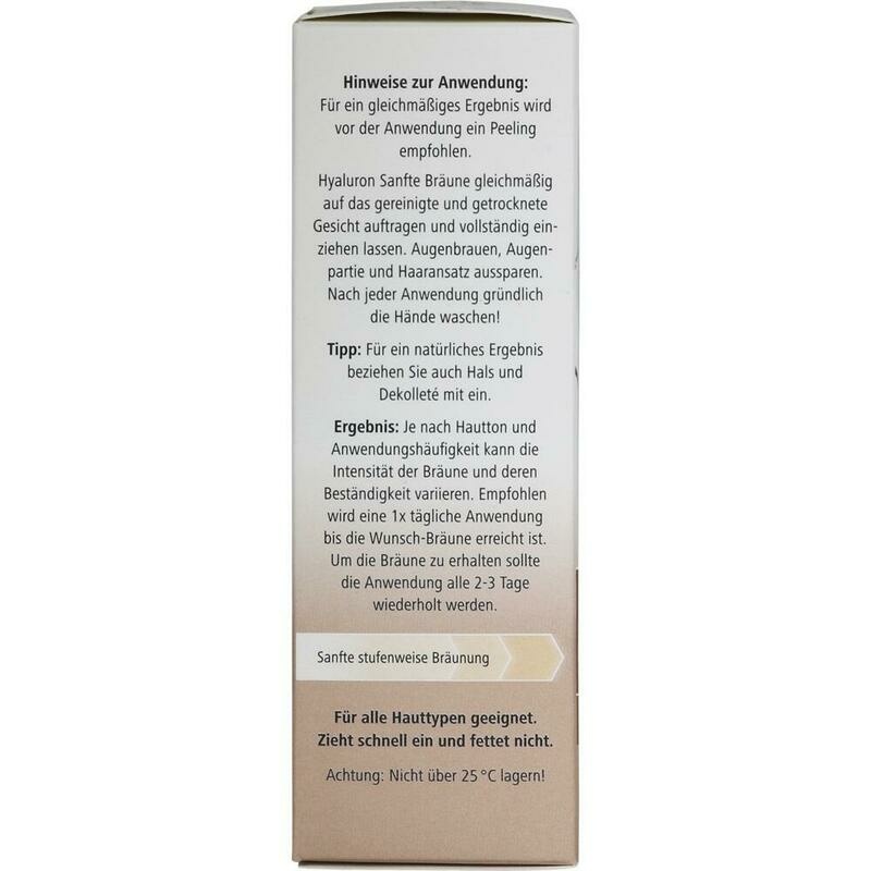 HYALURON SANFTE Bräune Gesichtspflege Creme