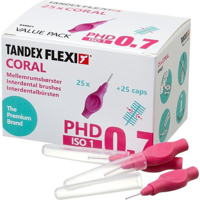 TANDEX FLEXI Interdentalb.PHD 0.7/ISO 1 coral