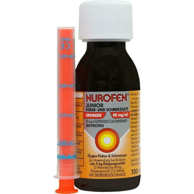 NUROFEN Junior Fieber-u.Schmerzsaft Erdbe.40 mg/ml