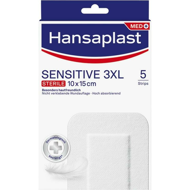 HANSAPLAST Sensitive Wundverband steril 10x15 cm