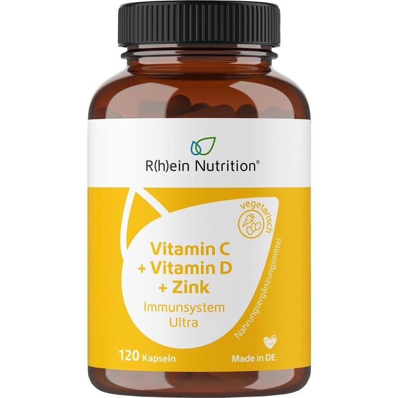 VITAMIN C+VITAMIN D+Zink Immunsystem Ultra Kapseln