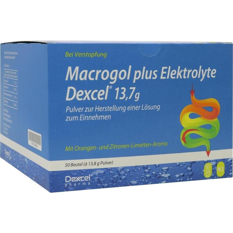 MACROGOL plus Elektrolyte Dexcel 13,7 g PLE