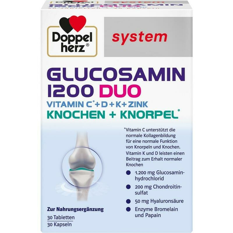 DOPPELHERZ Glucosamin 1200 Duo system Kombipackung