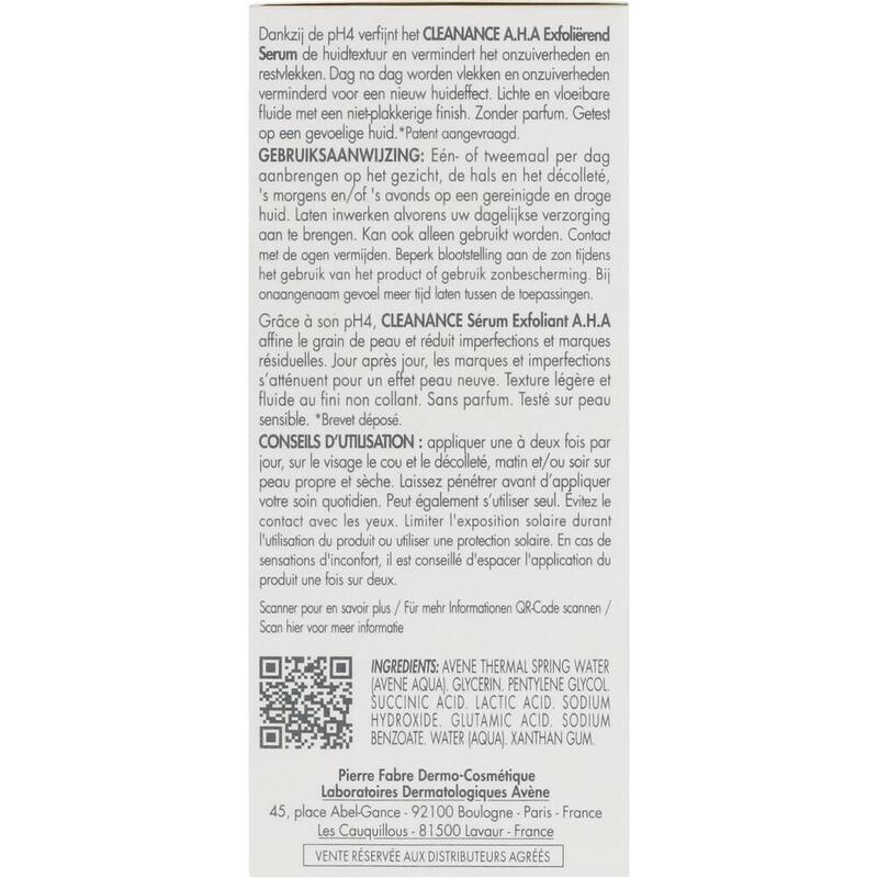 AVENE Cleanance A.H.A Peeling-Serum