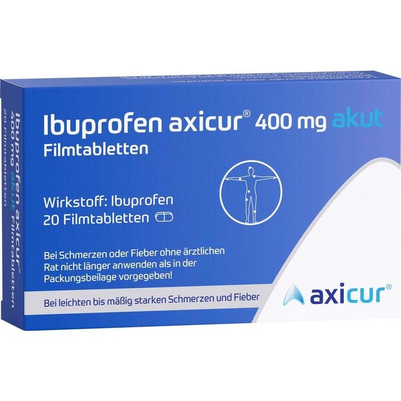IBUPROFEN axicur 400 mg akut Filmtabletten