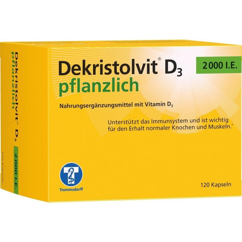DEKRISTOLVIT D3 2000 I.E. pflanzlich Kapseln