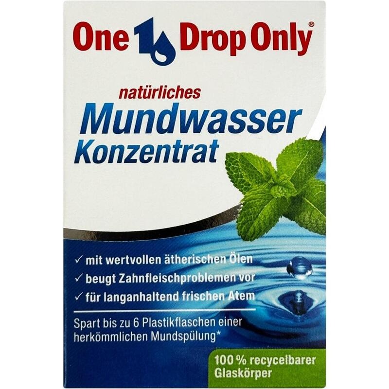 ONE DROP Only natürl.Mundwasser Konzentrat Minze